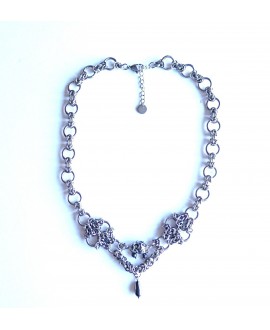 "Barbarian princess" necklace with hematites