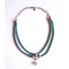 "Under the Christmas tree" necklace with aventurine bead