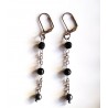 "Darkness" earrings with hematite beads