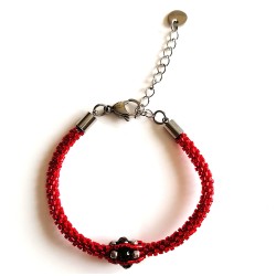 Bracelet "Pépite" avec pierres fines ou Swarovski