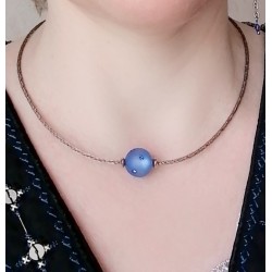  Collier "Bulle" Accueil Collier réalisé en kumihimo rond.