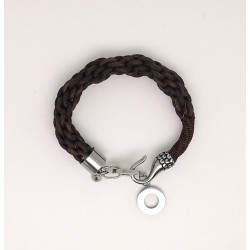  "Alarm bell" bracelet Men's bracelets Round kumihimo bracelet.