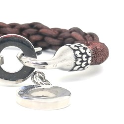  "Alarm bell" bracelet Men's bracelets Round kumihimo bracelet.