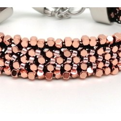  "Pink panther" bracelet Accueil Flat kumihimo bracelet.