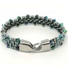  "Jet Set" bracelet Accueil Flat kumihimo bracelet.