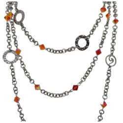  Sautoir "Cascade vitaminée" Colliers et pendentifs femme Collier en chaîne-maille.