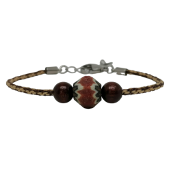  "Indian summer" bracelet Bracelets Round kumihimo bracelet.