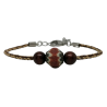  "Indian summer" bracelet Bracelets Round kumihimo bracelet.