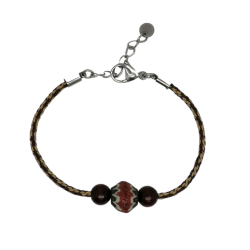  "Indian summer" bracelet Bracelets Round kumihimo bracelet.