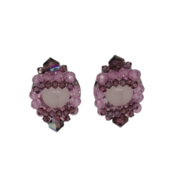  Boucles d'oreilles "Clin d'oeil" Boucles d'oreilles Boucles d'oreilles en broderie perlée.