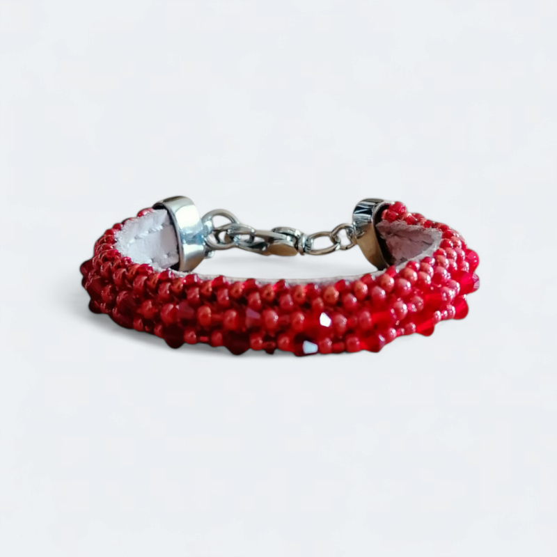  "Cardinal point" bracelet Bracelets Embroidered kumihimo bracelet.