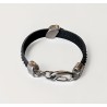  "Raptor" bracelet Bracelets Leather bracelet with steel assembly.