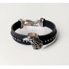  "Raptor" bracelet Bracelets Leather bracelet with steel assembly.