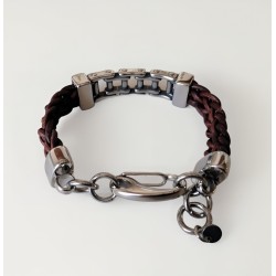  "Mechanical" bracelet Bracelets Flat kumihimo bracelet.