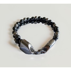  "Sinuous" bracelet Bracelets Flat kumihimo bracelet.