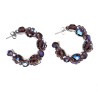  Boucles d'oreilles "Cercle mauve" Boucles d'oreilles 