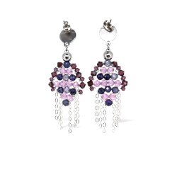  Boucles d'oreilles "Cerf volant" Boucles d'oreilles Boucles d'oreilles en broderie perlée.