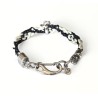 "B&W" bracelet Bracelets Flat kumihimo bracelet.