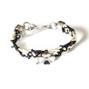 "B&W" bracelet Bracelets Flat kumihimo bracelet.