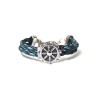 Bracelet Tribord en acier inoxydable et cuir| Bijou unique fait main | REC Bijoux